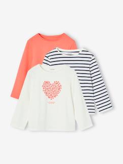 Maedchenkleidung-Shirts & Rollkragenpullover-3er-Pack Mädchen Shirts mit Print BASIC OEKO-TEX®