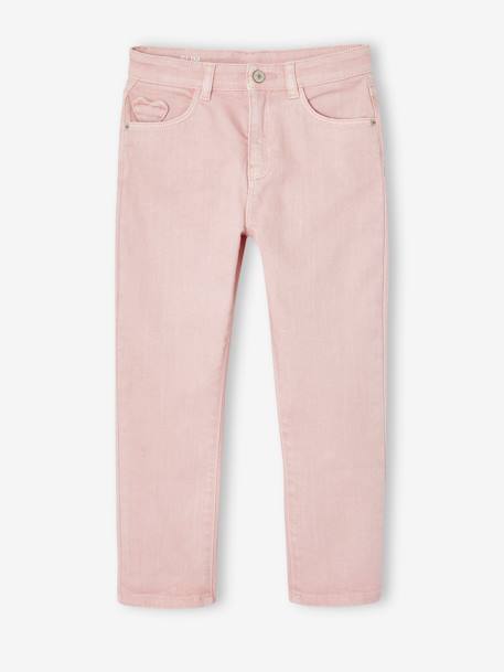 Mädchen Slim-Fit-Hose, Hüftweite COMFORT pudrig rosa+salbeigrün 1