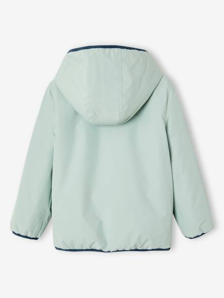 Wendbare Jungen Light-Steppjacke mit Recycling-Polyester aquamarine 5