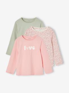 Maedchenkleidung-3er-Pack Mädchen Shirts mit Print BASIC OEKO-TEX®