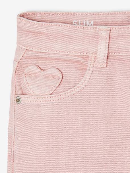 Mädchen Slim-Fit-Hose, Hüftweite COMFORT pudrig rosa+salbeigrün 4