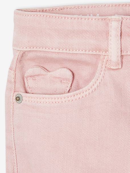 Mädchen Slim-Fit-Hose, Hüftweite REGULAR pudrig rosa+salbeigrün 12