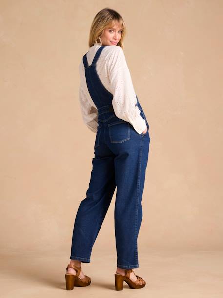 Weite Umstands-Latzhose aus waterless-Denim ENVIE DE FRAISE dunkelblau 3