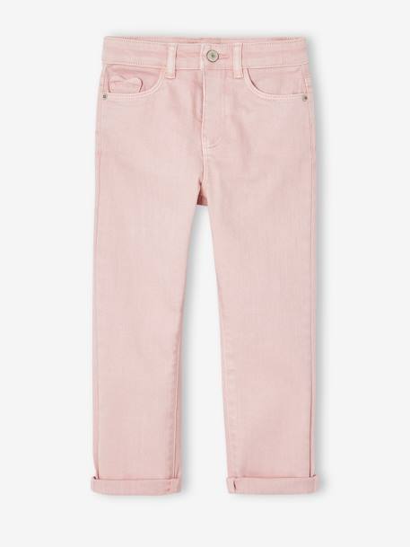 Mädchen Slim-Fit-Hose, Hüftweite REGULAR pudrig rosa+salbeigrün 9