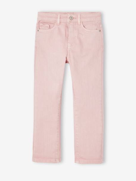 Mädchen Slim-Fit-Hose, Hüftweite REGULAR pudrig rosa+salbeigrün 8