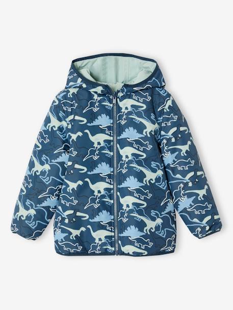 Wendbare Jungen Light-Steppjacke mit Recycling-Polyester aquamarine 1