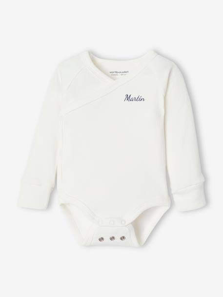 Bio-Kollektion: Mitwachsendes Baby-Set für Neugeborene, 4 Teile, personalisierbar blau 3