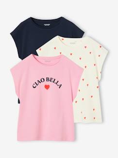 Maedchenkleidung-Shirts & Rollkragenpullover-Shirts-3er-Pack Mädchen T-Shirts BASIC OEKO-TEX®