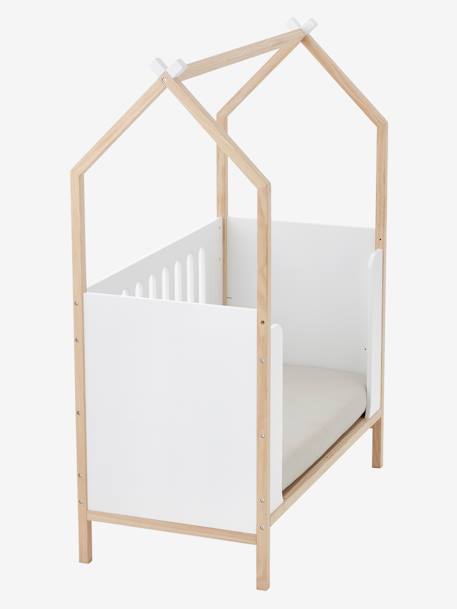 Baby Kombi-Hausbett KOKOSNUSS sand+weiß 8