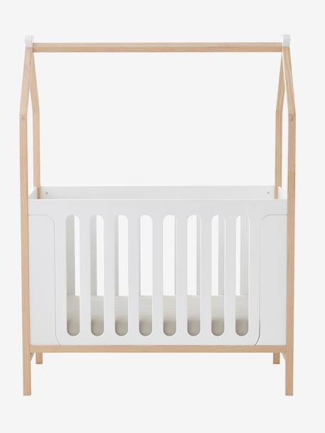 Baby Kombi-Hausbett KOKOSNUSS sand+weiß 13