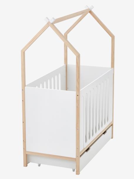 Baby Kombi-Hausbett KOKOSNUSS sand+weiß 10