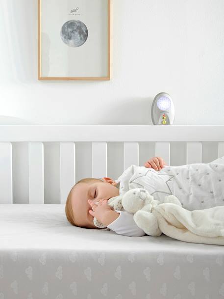 Ärmelloser Baby Schlafsack STERNENREGEN Oeko Tex weiß bedruckt 4