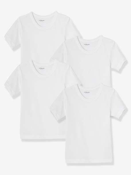 4er-Pack Kinder T-Shirts BASIC Oeko-Tex weiß 1