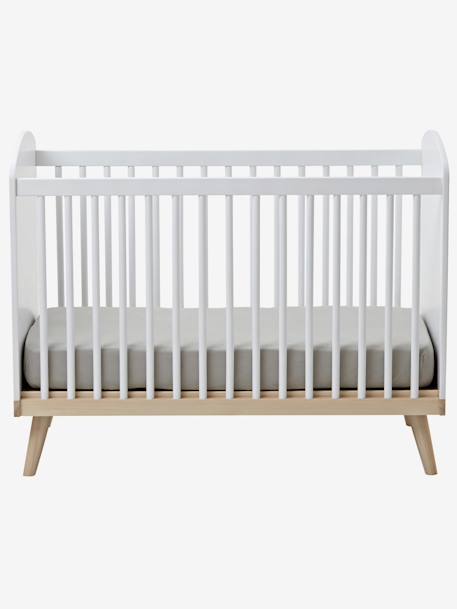 Babybett KONFETTI mit höhenverstellbarem Lattenrost - hellgrün/natur+weiß/natur - 9