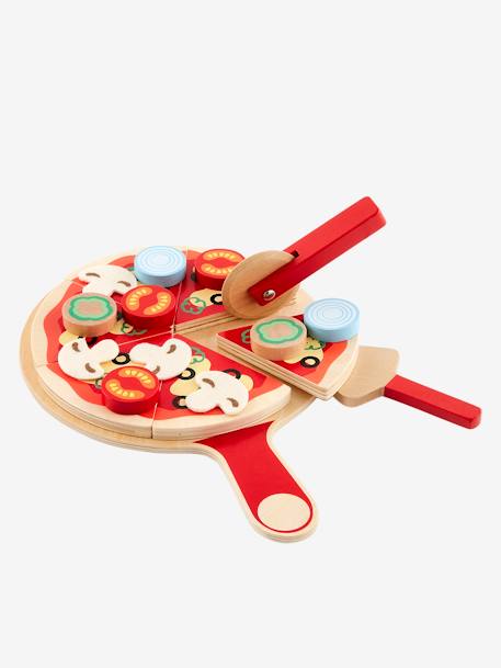 Kinder Pizza-Set, Holz FSC® mehrfarbig 3