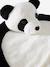 Baby-Geschenkset: Schmusetuch + Babydecke, Panda weiß/schwarz 5