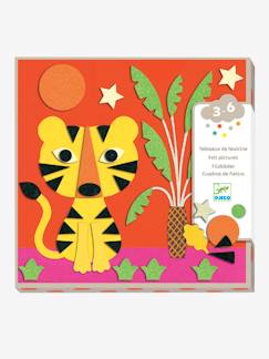 Spielzeug-Kreativität-Sticker, Collagen & Knetmasse-Filz Collage-Set SCHÖNE NATUR DJECO