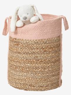 Dekoration & Bettwäsche-Dekoration-Wohnaccessoires-Kinderzimmer Aufbewahrungskorb CALLA, Jute/Baumwolle