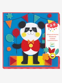 Spielzeug-Kreativität-Sticker, Collagen & Knetmasse-Filz Collage-Set LIEBLINGSTIERE DJECO