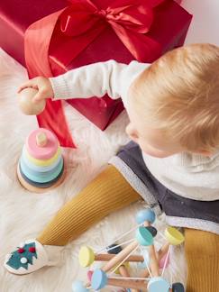 Spielzeug-Baby-Stapel-Pyramide aus Holz FSC®