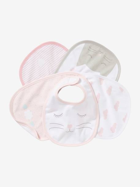 5er-Pack Baby Lätzchen Oeko-Tex pack rosa/katzenfreunde 1