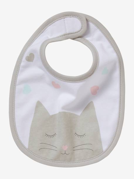 5er-Pack Baby Lätzchen Oeko-Tex pack rosa/katzenfreunde 3