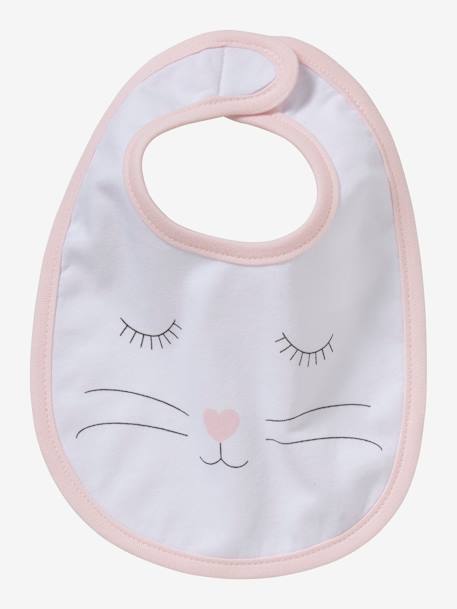 5er-Pack Baby Lätzchen Oeko-Tex pack rosa/katzenfreunde 4