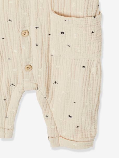 Baby Overall, Musselin - beige - 6