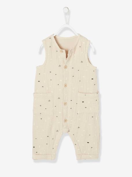 Baby Overall, Musselin - beige - 2