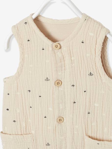 Baby Overall, Musselin - beige - 4