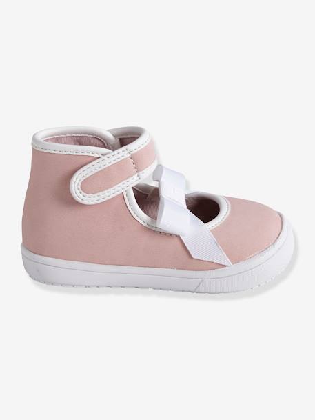 Mädchen Baby Sneakers, Klett hellbeige 2