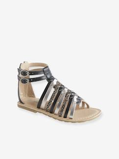 Kinderschuhe-Mädchenschuhe-Römer-Sandalen für Mädchen, Leder