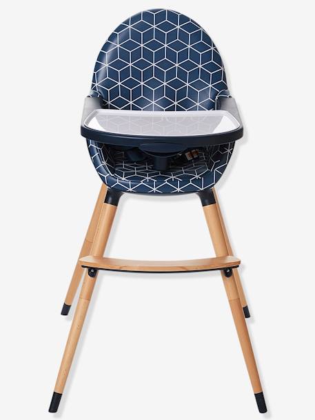 Mitwachsender Kinder Hochstuhl TOPSEAT blau bedruckt 3