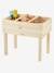 Pflanzkiste aus Holz, Hochbeet beige 4