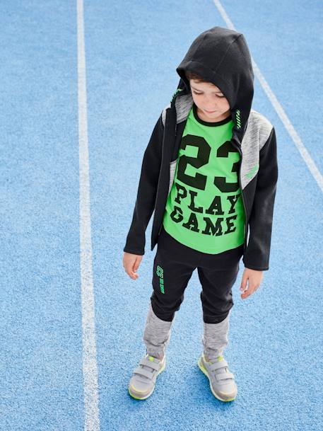 Jungen Sporthose aus Funktionsmaterial Oeko Tex - schwarz - 1