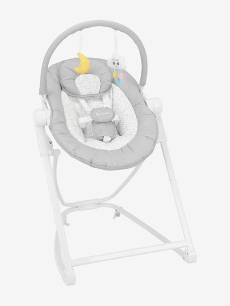 Babywippe COMPACT'UP BADABULLE grau/weiß+hellgrau/candy 13