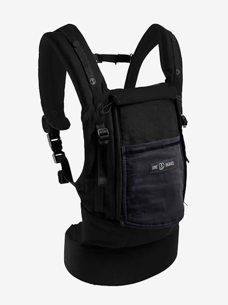 Physiologische Babytrage PhysioCarrier LOVE RADIUS by JPMBB - grau/elefant+schwarz/anthrazit - 7