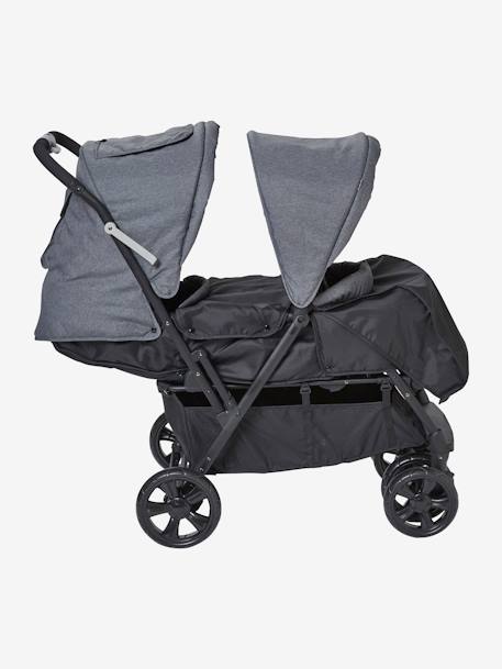 Zwillings-Buggy, Geschwister-Buggy DUOCITY 2 grau 4