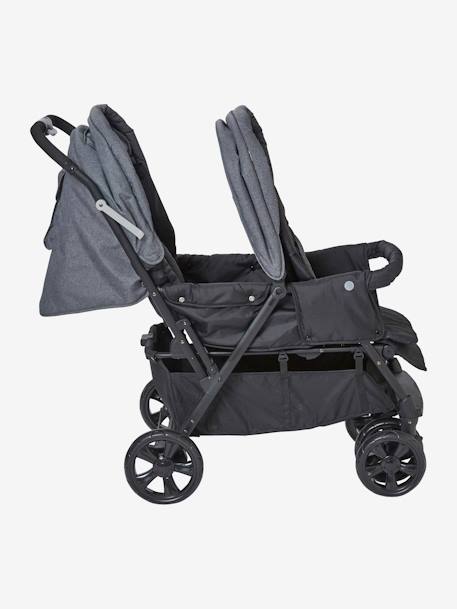 Zwillings-Buggy, Geschwister-Buggy DUOCITY 2 - grau - 5