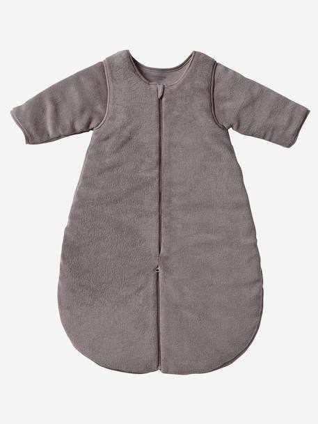 2-in-1 Baby Schlafsack und Overall aus Mikrofaser Oeko-Tex - marine+taupe - 7