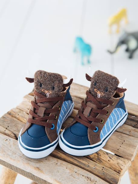 Jungen Baby Sneakers mit mittelhohem Schaft blau 6