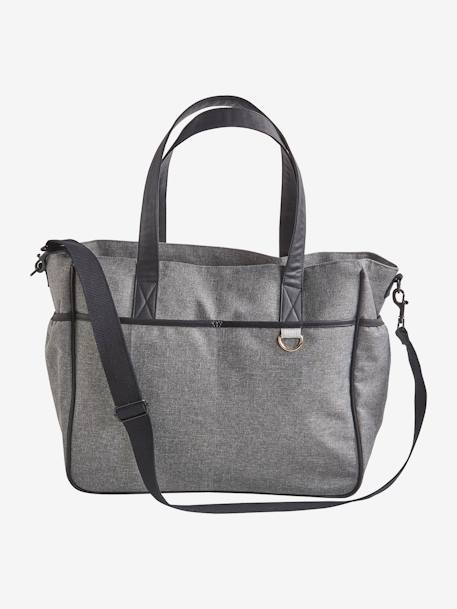 Weekender-Wickeltasche - grau meliert - 3