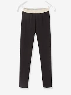 -Mädchen Leggings, Bund in Metallic-Optik BASIC