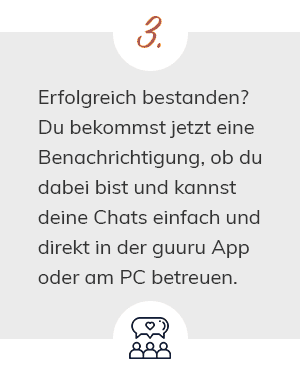 Erfolgreich bestanden? Du bekommst jetzt eine Benachrichtigung, ob du dabei bist und kannst deine