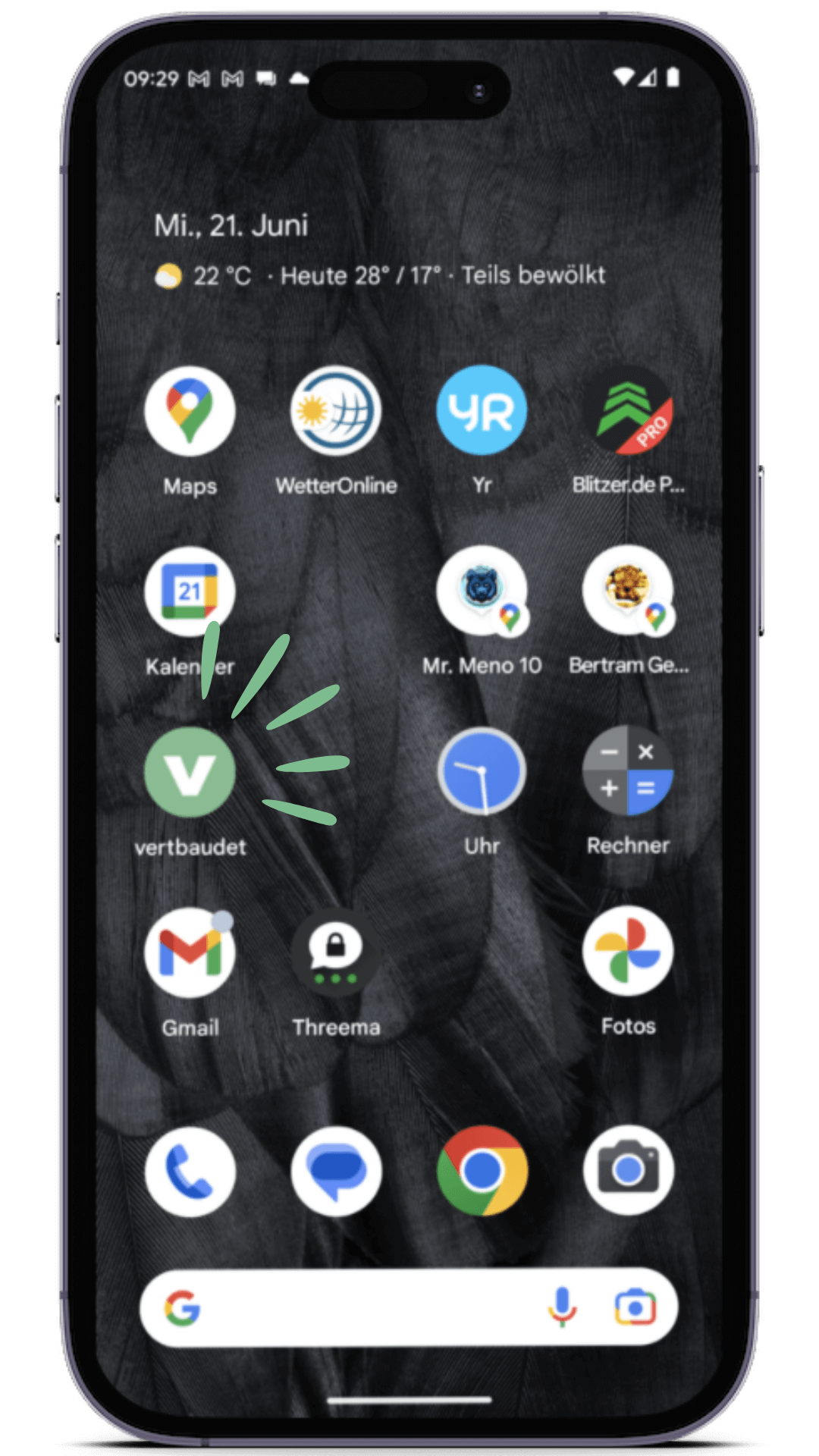 Anleitung Homescreen-Button, vertbaudet-App android einrichten 