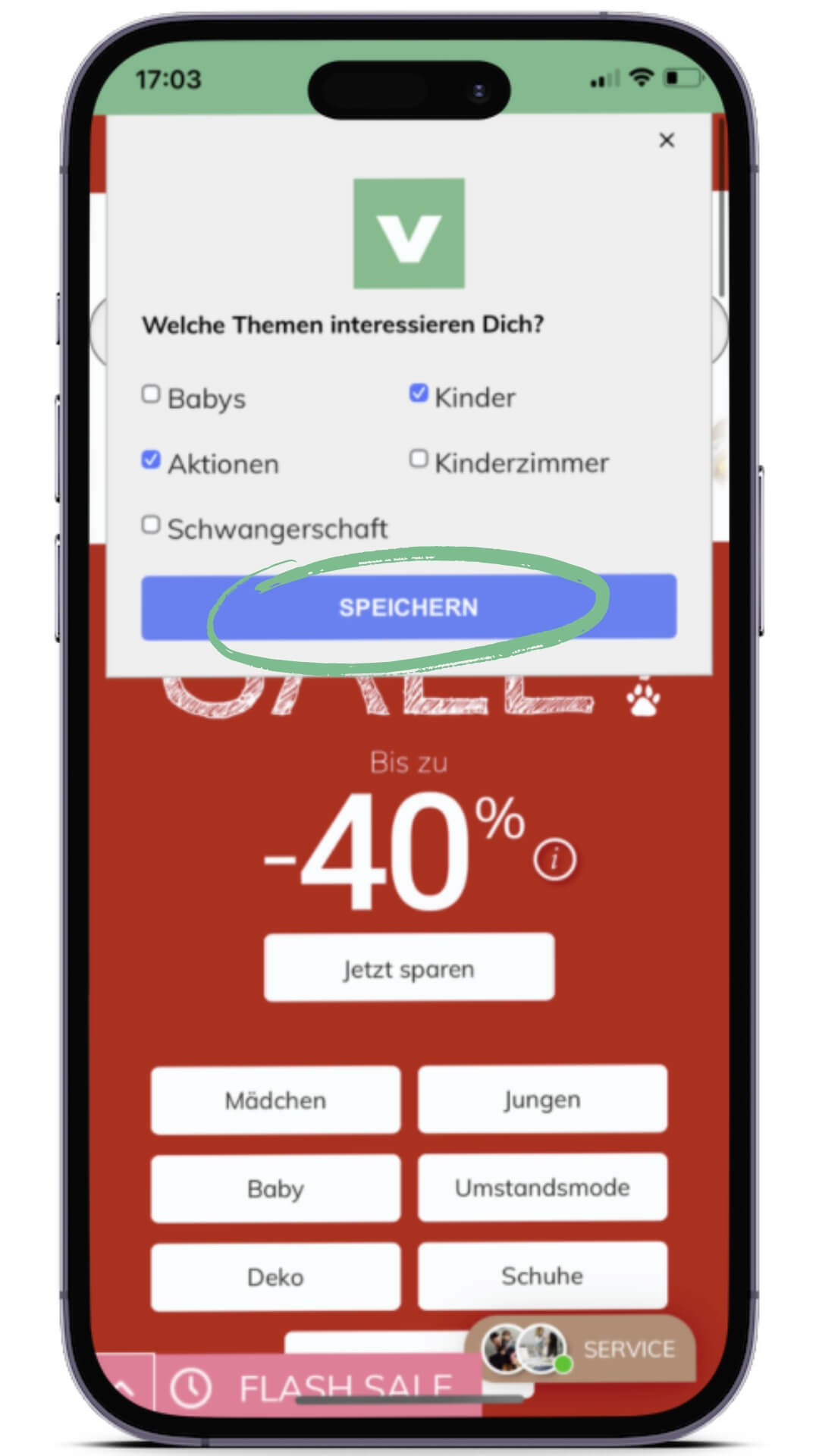 Anleitung Homescreen-Button, vertbaudet-App IOS einrichten